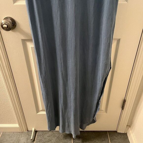 The Great Tank Maxi Dress Distressed High Slit Cotton Women's Size 2 Medium - Picture 14 of 16